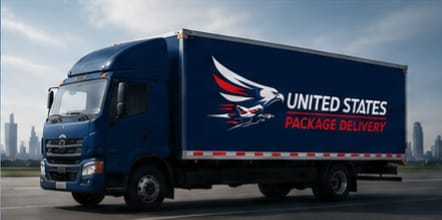 Ground transport delivery truck
